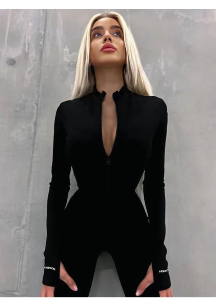 Fermuar Detaylı Toparlayıcı Tulum modelleri