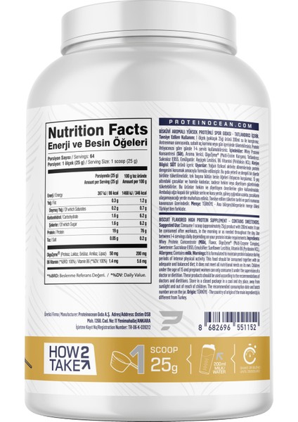 WHEY PROTEİN Bisküvi - 1.6kg - 64 servis fiyatları