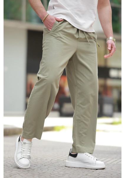 Mint Yeşili Rahat Kesim Erkek Pantolon E6561