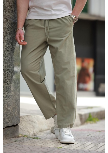 Mint Yeşili Rahat Kesim Erkek Pantolon E6561 modelleri