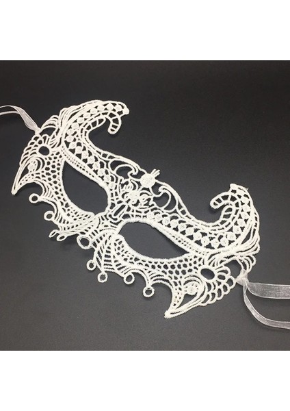 Beyaz Renk Dantel Kesim Dantel Işlemeli Balo Parti Maskesi 1 No fiyatları