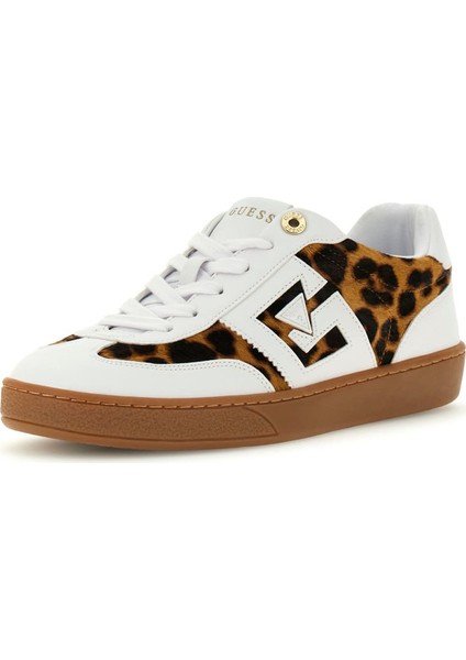 Kadın Nochee2 Leopar Desenli Sneaker Düz Taban Kauçuk Malzeme ile Şık Tasarım