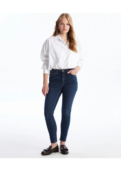 Lcw Jeans Indigo Yüksek Bel Push Up Kadın Jean Pantolon fiyatları