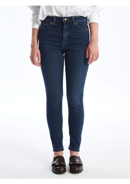 Lcw Jeans Indigo Yüksek Bel Push Up Kadın Jean Pantolon modelleri