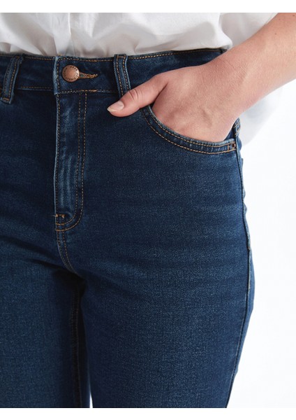 Lcw Jeans Indigo Yüksek Bel Push Up Kadın Jean Pantolon fırsatları