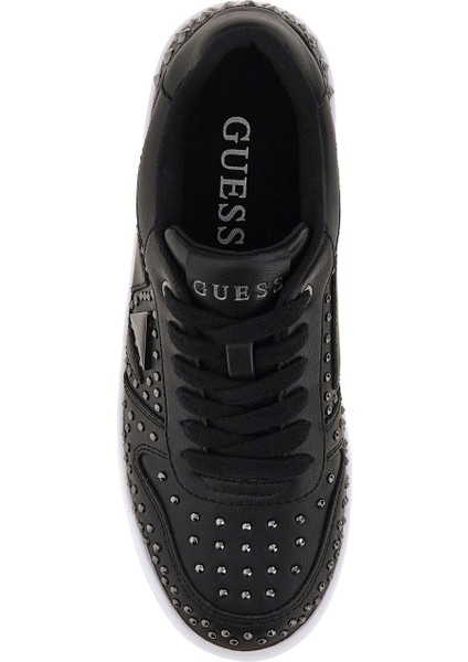 Kadın Mogana Zımbalı Platform Sneaker - Siyah fırsatları