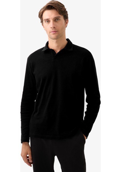 Erkek Polo Yaka T-Shirt 40820 - Siyah