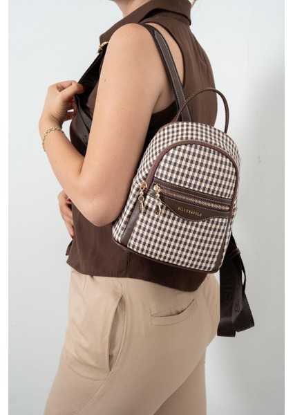 Kahve Sarı - Kahve SP983 Kadın Sırt Çantası