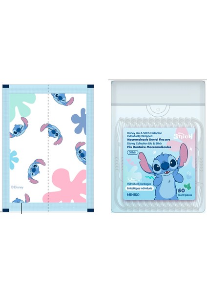 Disney Lilo & Stitch Hijyenik Tek Tek Paketlenmiş Diş Ipi – 50 Adet fiyatları