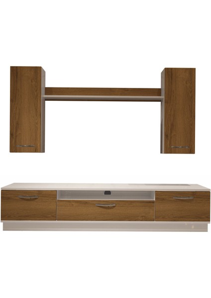 Trio 5d Mdf Tv Ünitesi Tv Sehpası - Beyaz - Pera fırsatları