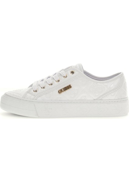 Kadın Jlove Kapitone Monogram Desenli Platform Sneaker - Beyaz fiyatları