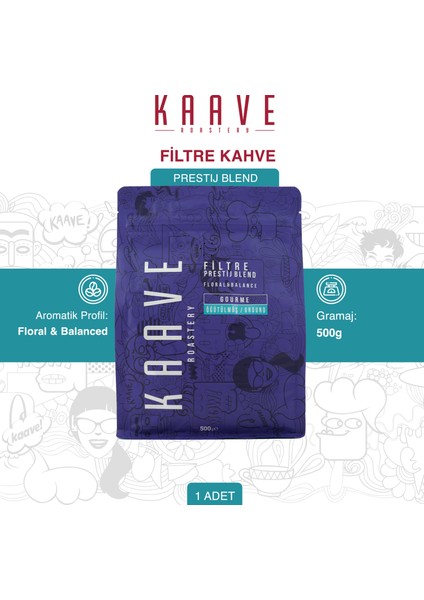 Prestij Blend Filtre Kahve 500 gr fiyatları