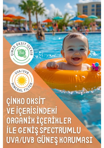 Baby Organik SPF 30 Sprey Güneş Kremi – Aloe Vera ve Aynısafa Özlü, UVA/UVB Koruma, 150 ml, Tüm Cilt Tipleri İçin