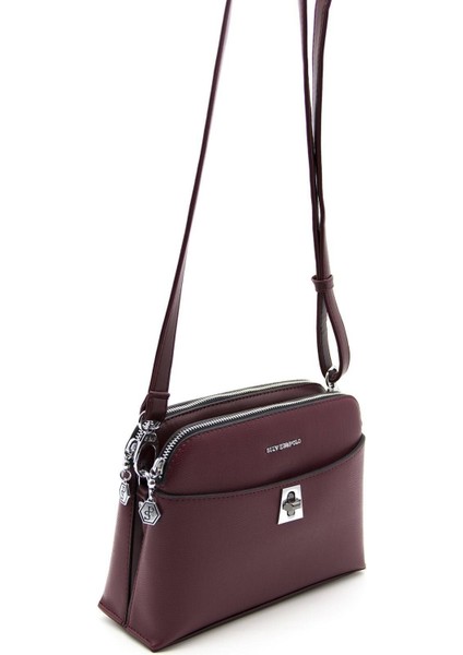 Silver & Polo Bordo - Bordo SP623 Kadın Çapraz Çanta fiyatları