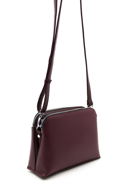 Silver & Polo Bordo - Bordo SP623 Kadın Çapraz Çanta modelleri