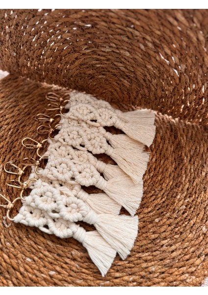 25 Adet Makrome Söz Nişan Düğün Bebek Doğum Günü Hediyelik Anahtarlık fiyatları