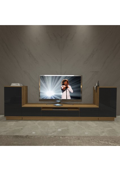 Trio ON2S Mdf Tv Ünitesi Tv Sehpası - Pera - Siyah fiyatları