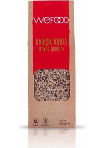 Karışık Kinoa 300 g – Glutensiz, Magnezyum ve Demir Zengini, Doğal Katkısız Yüksek Protein Kaynağı fiyatları
