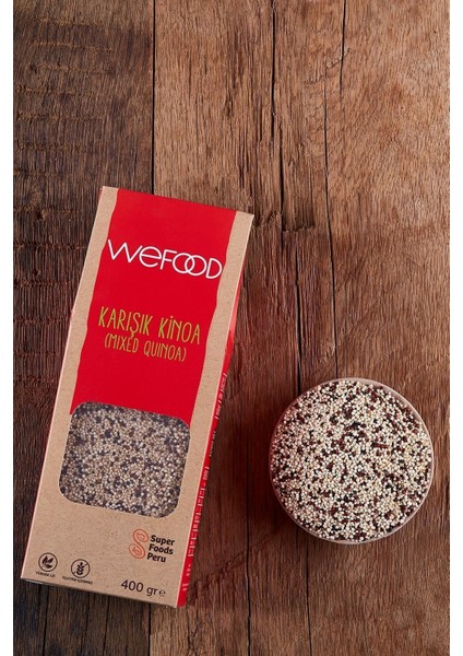 Karışık Kinoa 300 g – Glutensiz, Magnezyum ve Demir Zengini, Doğal Katkısız Yüksek Protein Kaynağı fırsatları