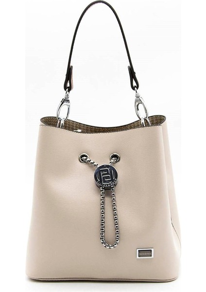 Silver & Polo Bej - Taba SP967 Kadın Çapraz Çanta