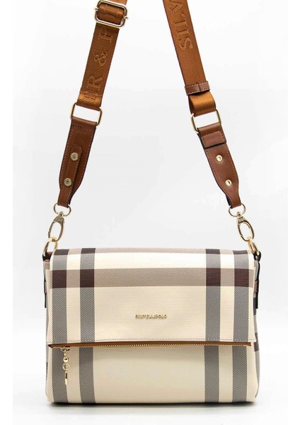 Silver & Polo Krem - Taba SP963 Kadın Çapraz Çanta fiyatları