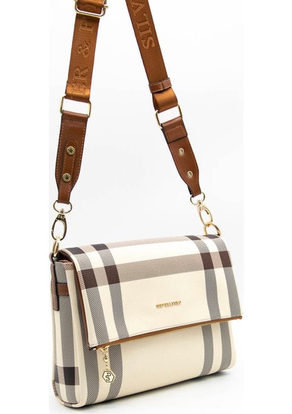 Silver & Polo Krem - Taba SP963 Kadın Çapraz Çanta modelleri