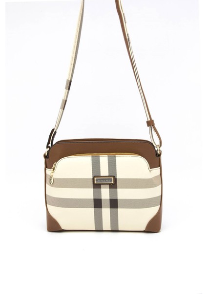 Silver & Polo Krem - Taba SP364 Kadın Çapraz Çanta fiyatları