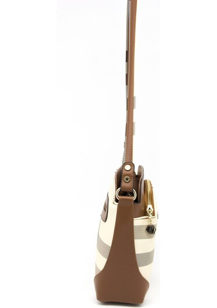 Silver & Polo Krem - Taba SP364 Kadın Çapraz Çanta indirimleri