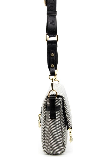 Silver & Polo Siyah Beyaz - Siyah SP963 Kadın Çapraz Çanta fırsatları