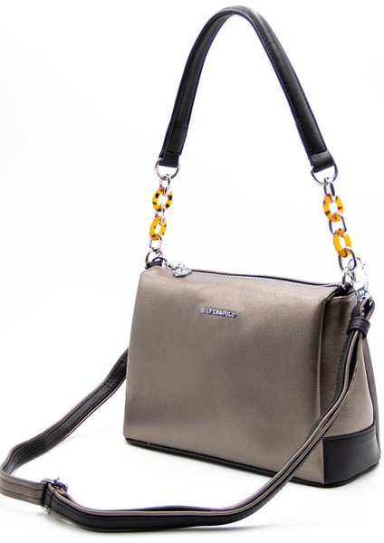 Silver & Polo Platin - Siyah SP910 Kadın Çapraz Çanta indirimleri