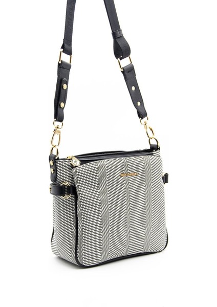 Silver & Polo Siyah Beyaz - Siyah SP884 Kadın Çapraz Çanta modelleri