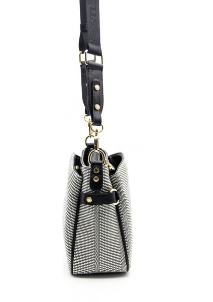 Silver & Polo Siyah Beyaz - Siyah SP884 Kadın Çapraz Çanta fırsatları