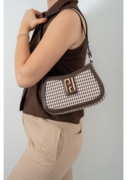 Kahve Sarı - Kahve SP1132 Kadın Çapraz Çanta