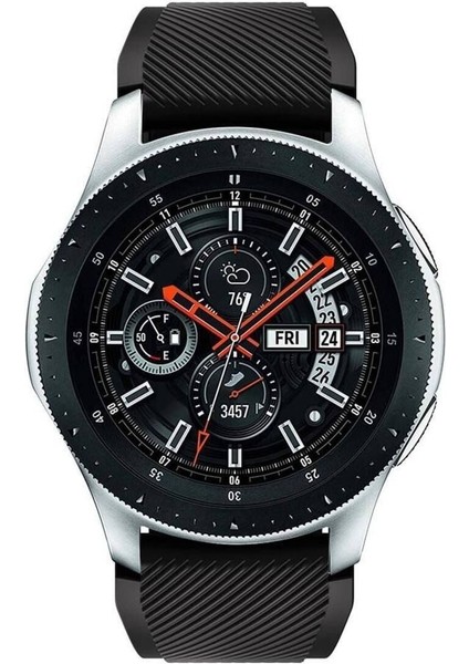 Huawei Watch Ultimate Okyanus Mavisi Uyumlu Çizgi Desenli Silikon Kordon Kayış (22MM) modelleri