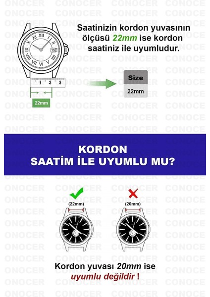 Huawei Watch Ultimate Okyanus Mavisi Uyumlu Çizgi Desenli Silikon Kordon Kayış (22MM)