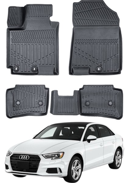 Audi A3 2017+ Uyumlu Araca Özel Lüx 3D Paspas