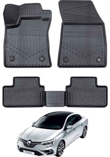 Renault Megane 4 Uyumlu Araca Özel Lüx 3D Paspas