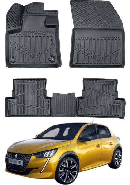 Peugeot 208 Mk2 2019- Uyumlu Araca Özel Lüx 3D Paspas