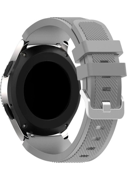 Huawei Watch Gt4 Gt5 46MM Uyumlu Çizgi Desenli Silikon Kordon Kayış (22MM)