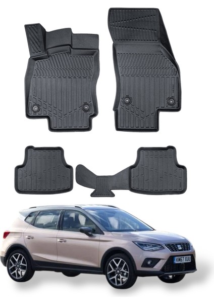 Seat Arona 2017- Uyumlu Araca Özel Lüx 3D Paspas