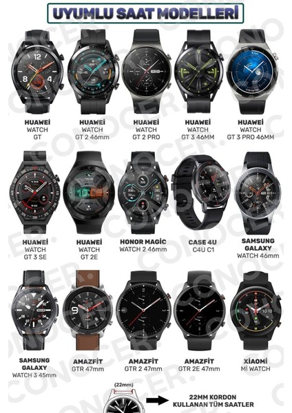 Huawei Watch Gt3 Se Uyumlu Yumuşak Silikon Desenli Kordon Kayış (22MM) indirimleri