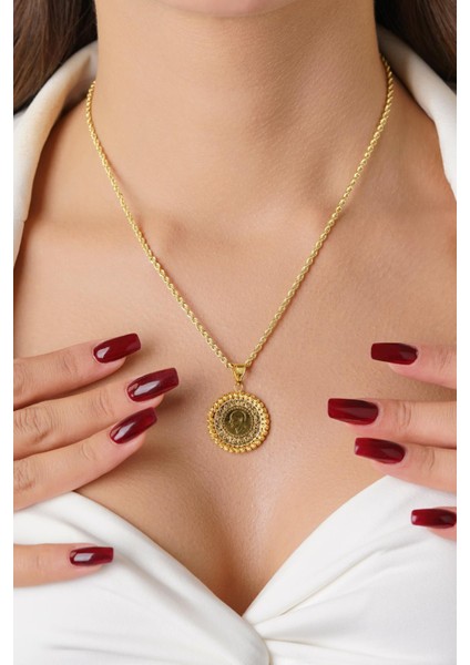 22 Ayar Çeyrekli Burgu Halat Kolye fiyatları