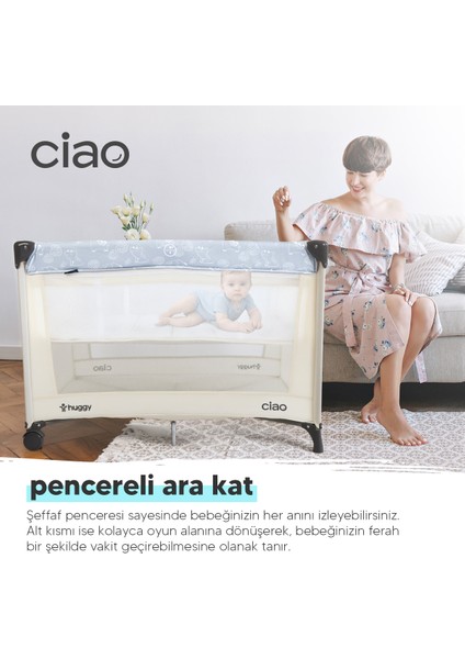 Ciao Park Yatak Oyun Parkı-Yatak Hediyeli 70x100