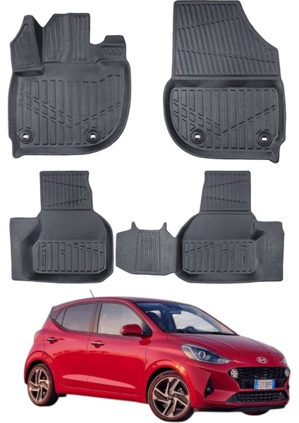 Hyundai I10 2019- Uyumlu Araca Özel Lüx 3D Paspas