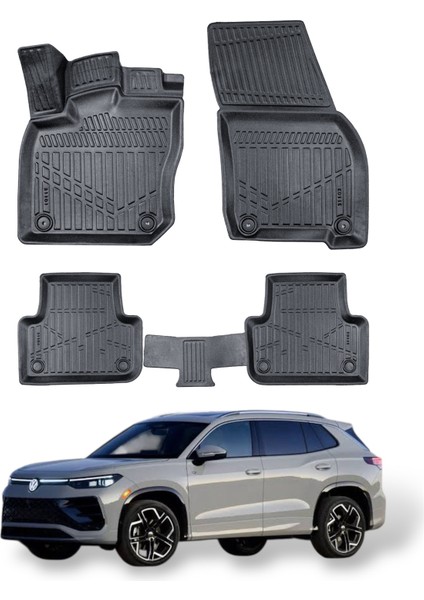 Volkswagen Tiguan 2024- Uyumlu Araca Özel Lüx 3D Paspas