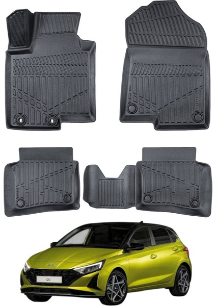 Hyundai I20 2021- Uyumlu Araca Özel Lüx 3D Paspas