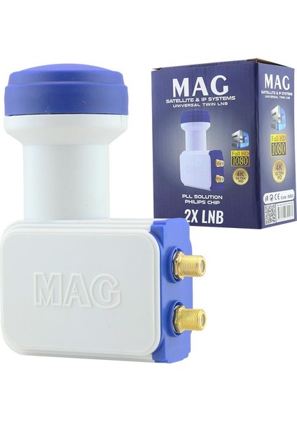 Çiftli Lnb Altın Uç Sharp Chip 0.1db