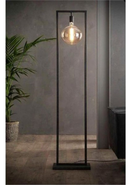 Dikdörtgen Profil Lambader – Siyah Metal Gövde, Aşağı Yönlü Işık, 150 cm, Modern ve Dekoratif Tasarım fiyatları