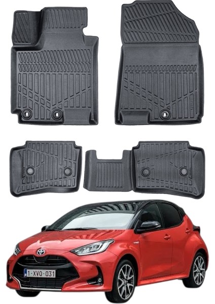 Toyota Yaris 2020- Uyumlu Araca Özel Lüx 3D Paspas