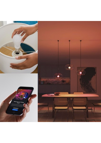 Hue Essential 8W E27 806 Lumen Renkli Akıllı Ampul A60 (2'li Ekopaket) fırsatları